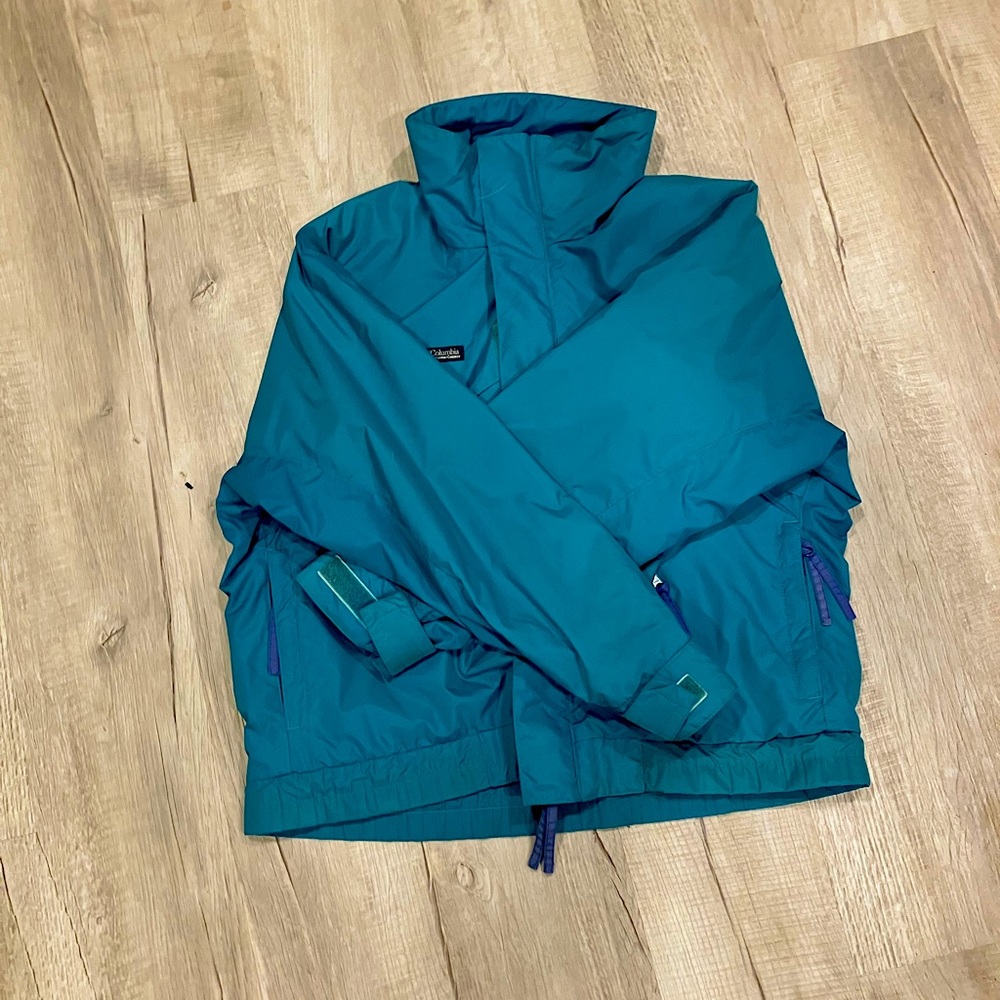 columbia teal whirlwind jacket